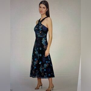 JS Collections Halter Cocktail Dress